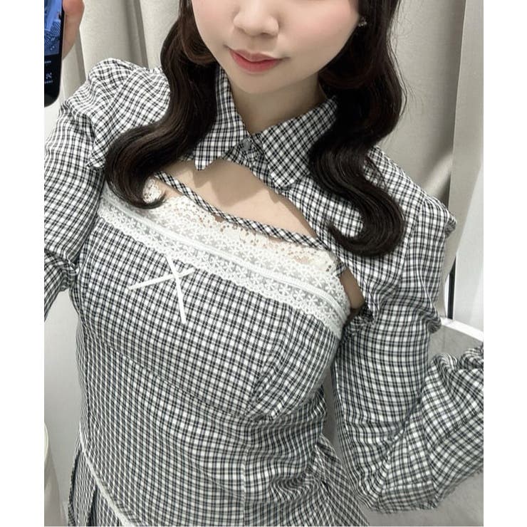 【Belle Charme】シャツビスチェセット | NICE CLAUP / OLIVE des OLIVE　OUTLET | 詳細画像1 
