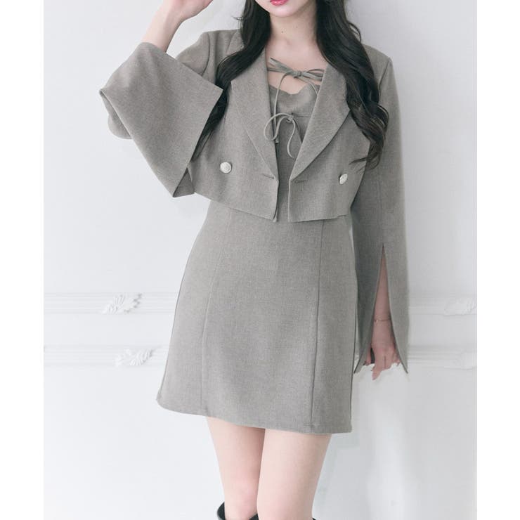 【Belle Charme】Sleeve Slit | NICE CLAUP / OLIVE des OLIVE　OUTLET | 詳細画像6 