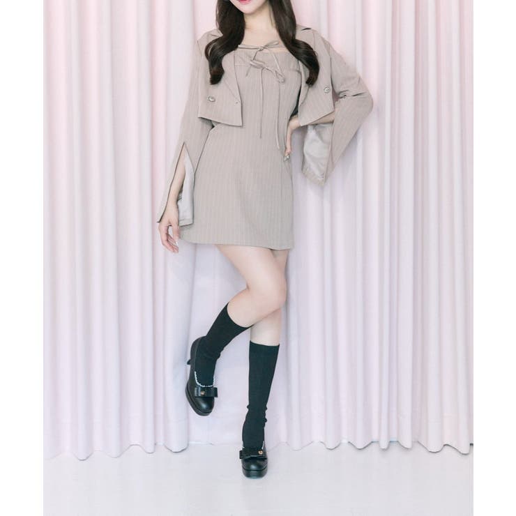 【Belle Charme】Sleeve Slit | NICE CLAUP / OLIVE des OLIVE　OUTLET | 詳細画像3 