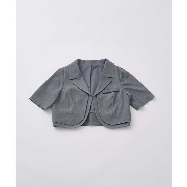 【Belle Charme】ミニリボンショートスリーブジャケット | NICE CLAUP / OLIVE des OLIVE　OUTLET | 詳細画像4 