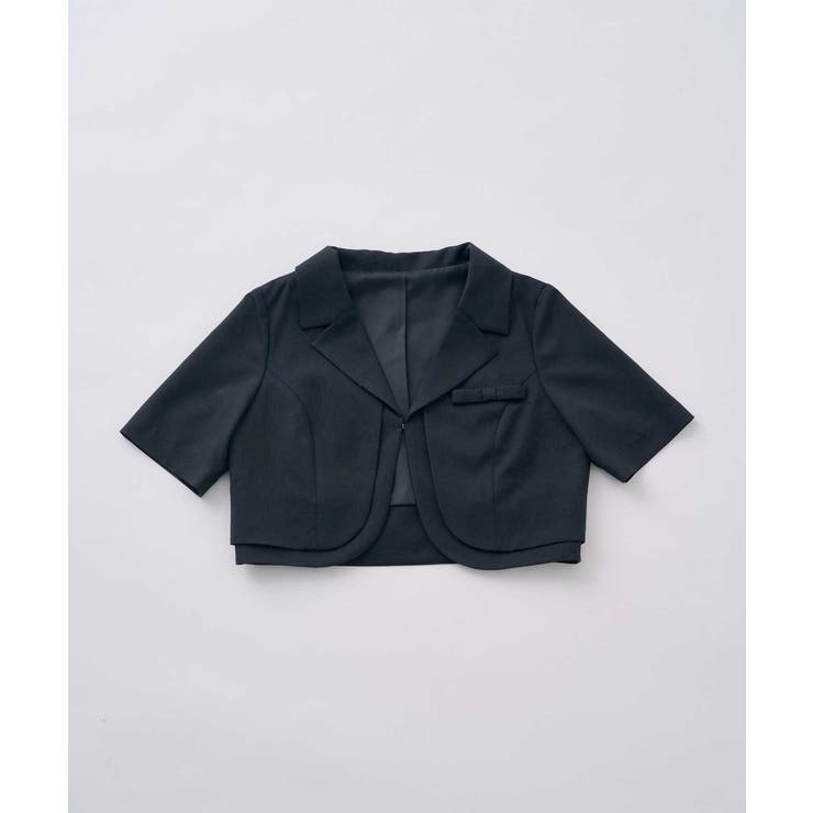 【Belle Charme】ミニリボンショートスリーブジャケット | NICE CLAUP / OLIVE des OLIVE　OUTLET | 詳細画像7 