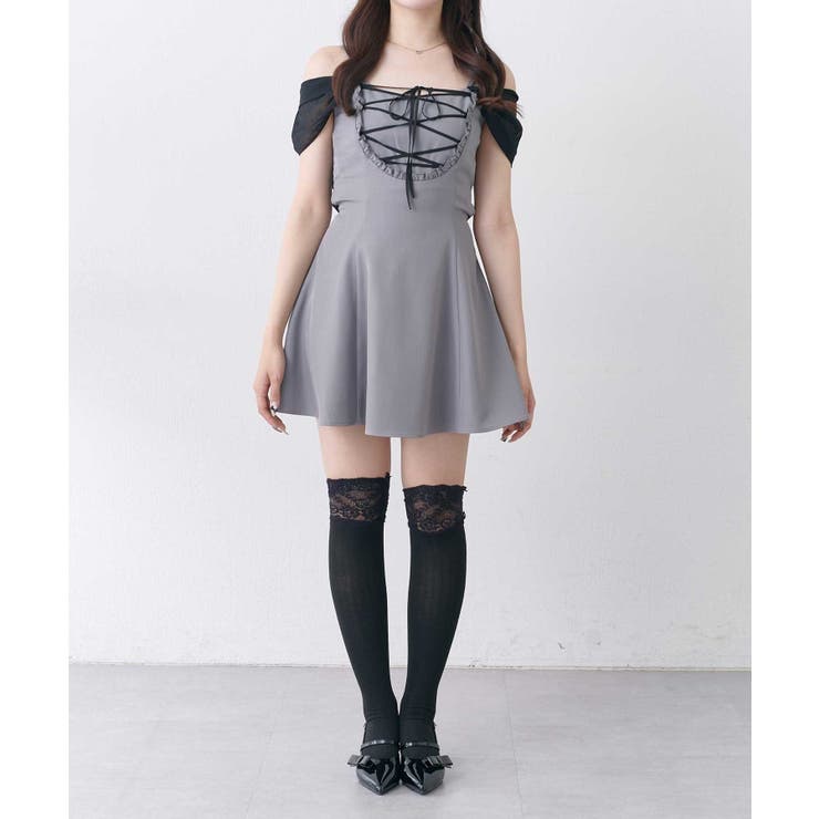 【Belle Charme】バックリボンフレアキャミワンピース | NICE CLAUP / OLIVE des OLIVE　OUTLET | 詳細画像9 