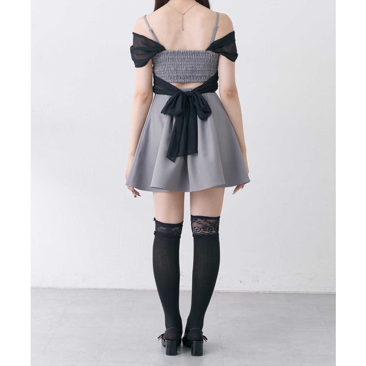 【Belle Charme】バックリボンフレアキャミワンピース | NICE CLAUP / OLIVE des OLIVE　OUTLET | 詳細画像11 