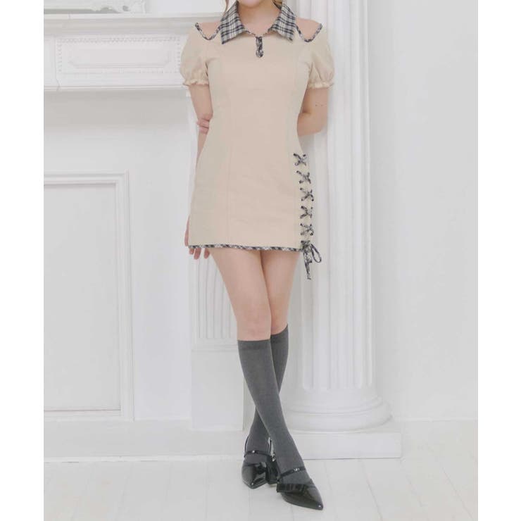 【Belle Charme】レースアップポロミニワンピース | NICE CLAUP / OLIVE des OLIVE　OUTLET | 詳細画像19 