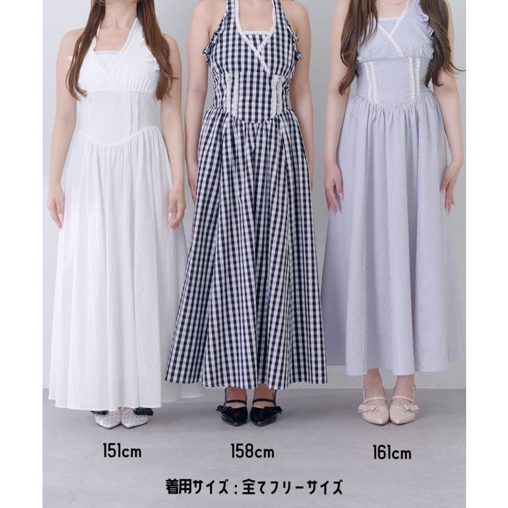 【Belle Charme】ホルターネックロングワンピース | NICE CLAUP / OLIVE des OLIVE　OUTLET | 詳細画像12 