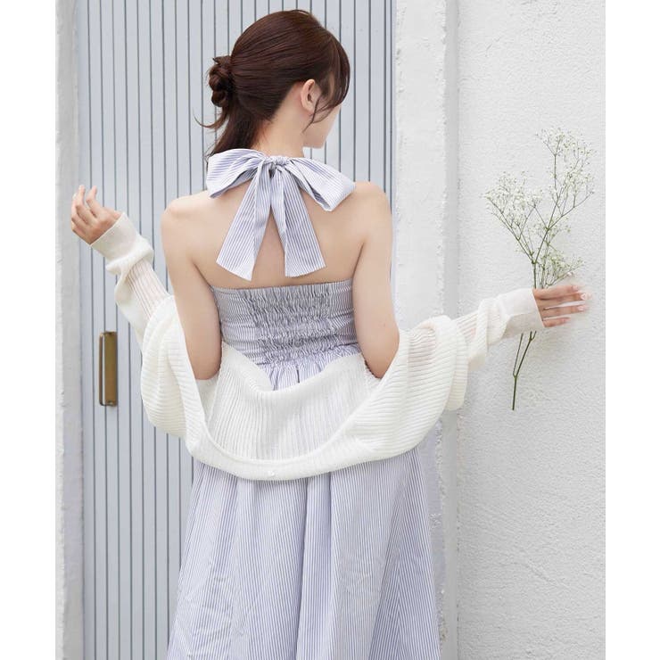 【Belle Charme】ホルターネックロングワンピース | NICE CLAUP / OLIVE des OLIVE　OUTLET | 詳細画像7 