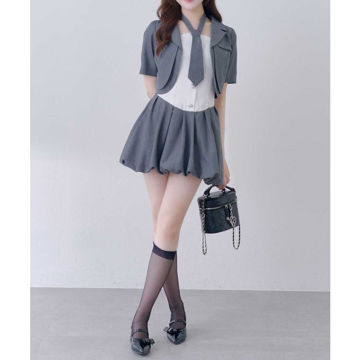 【Belle Charme】ベアトップワンピース&タイセット | NICE CLAUP / OLIVE des OLIVE　OUTLET | 詳細画像14 