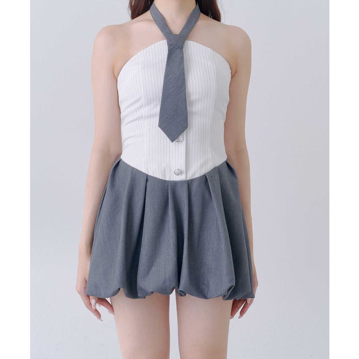 【Belle Charme】ベアトップワンピース&タイセット | NICE CLAUP / OLIVE des OLIVE　OUTLET | 詳細画像10 