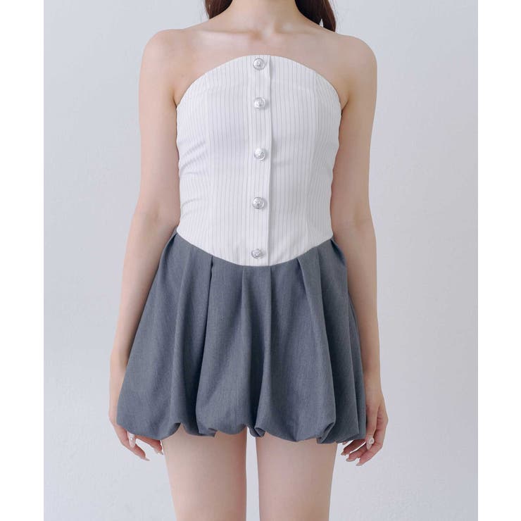 【Belle Charme】ベアトップワンピース&タイセット | NICE CLAUP / OLIVE des OLIVE　OUTLET | 詳細画像11 