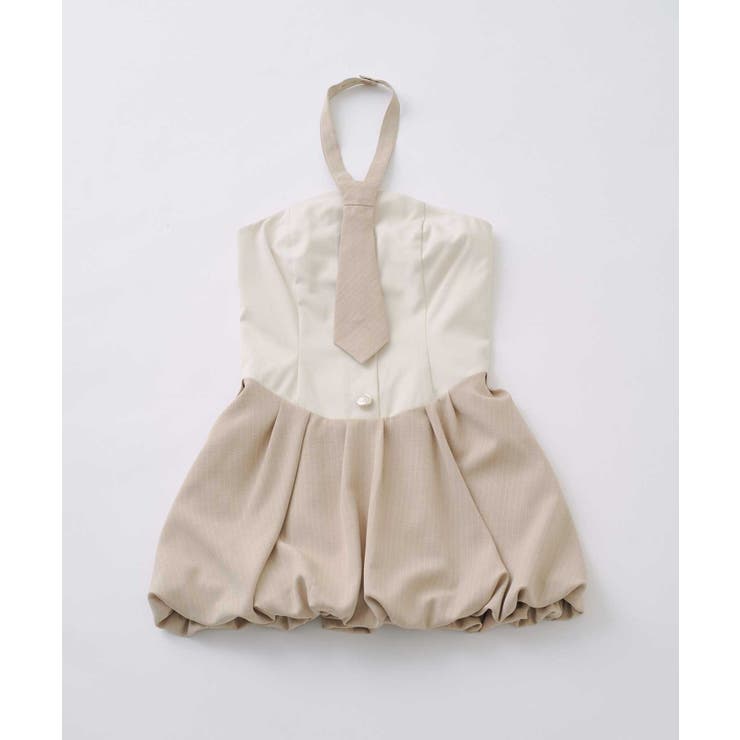 【Belle Charme】ベアトップワンピース&タイセット | NICE CLAUP / OLIVE des OLIVE　OUTLET | 詳細画像1 