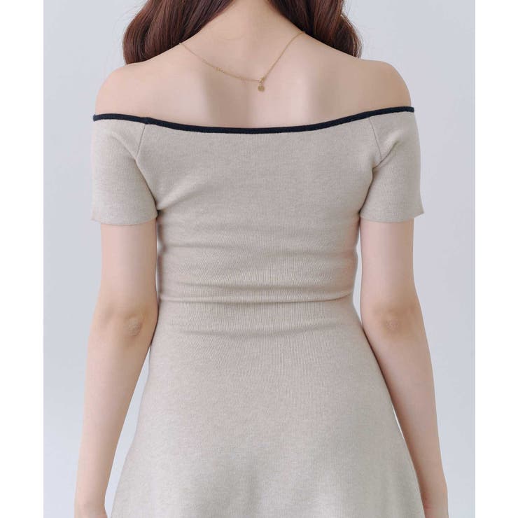 【Belle Charme】ロゴニットフレアワンピース | NICE CLAUP / OLIVE des OLIVE　OUTLET | 詳細画像12 