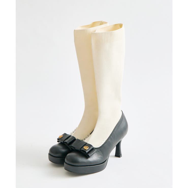 【Belle Charme】Ribbon Sock Boots | NICE CLAUP / OLIVE des OLIVE　OUTLET | 詳細画像3 