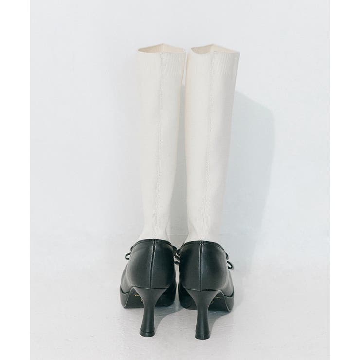 【Belle Charme】Ribbon Sock Boots | NICE CLAUP / OLIVE des OLIVE　OUTLET | 詳細画像9 