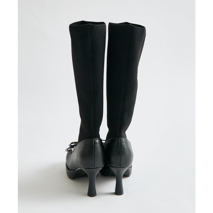 【Belle Charme】Ribbon Sock Boots | NICE CLAUP / OLIVE des OLIVE　OUTLET | 詳細画像16 