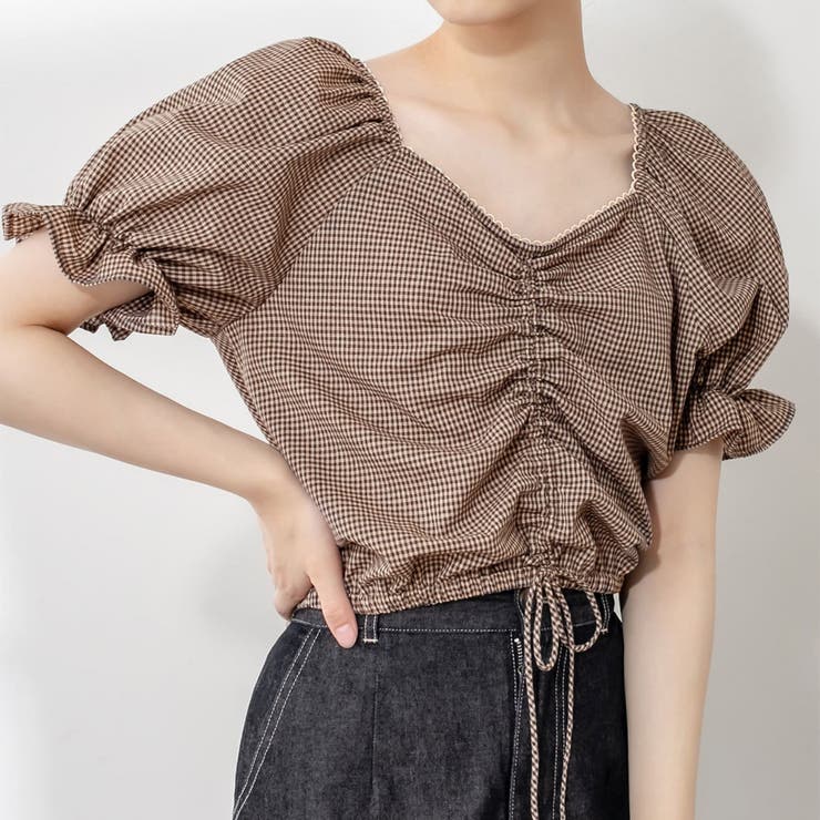 多幸感クロップド胸くしゅブラウス 品番 Olow Olive Des Olive Outlet オリーブデオリーブアウトレット のレディースファッション通販 Shoplist ショップリスト