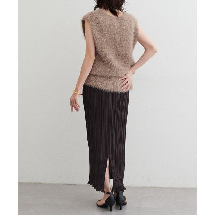 【LARUTA】プリーツタイトスカート | NICE CLAUP / OLIVE des OLIVE　OUTLET | 詳細画像4 