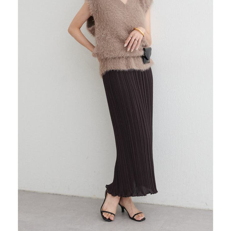 【LARUTA】プリーツタイトスカート | NICE CLAUP / OLIVE des OLIVE　OUTLET | 詳細画像1 