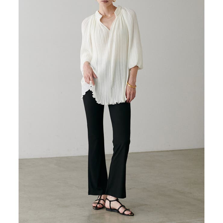 【LARUTA】美しいシルエットリブパンツ | NICE CLAUP / OLIVE des OLIVE　OUTLET | 詳細画像17 