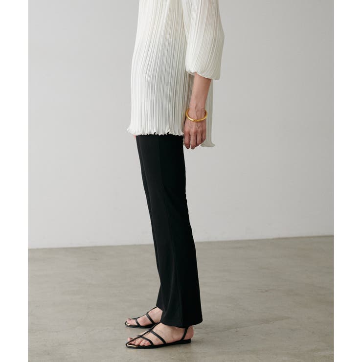 【LARUTA】美しいシルエットリブパンツ | NICE CLAUP / OLIVE des OLIVE　OUTLET | 詳細画像6 