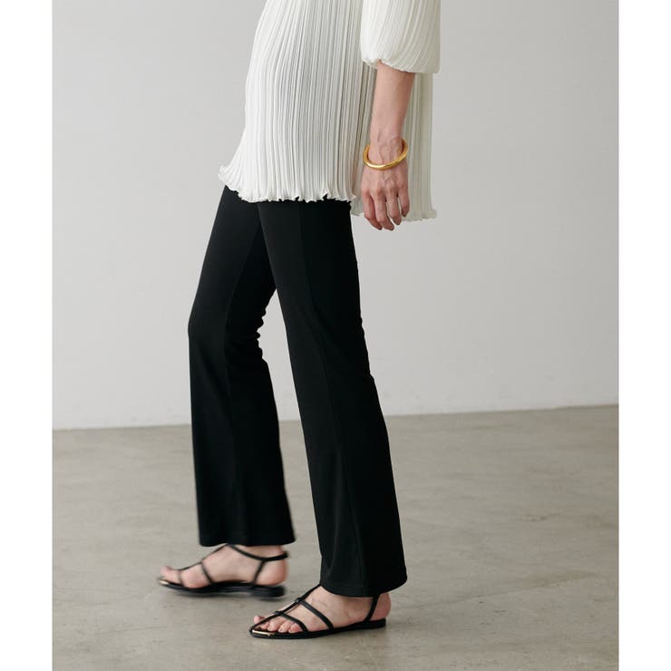 【LARUTA】美しいシルエットリブパンツ | NICE CLAUP / OLIVE des OLIVE　OUTLET | 詳細画像7 