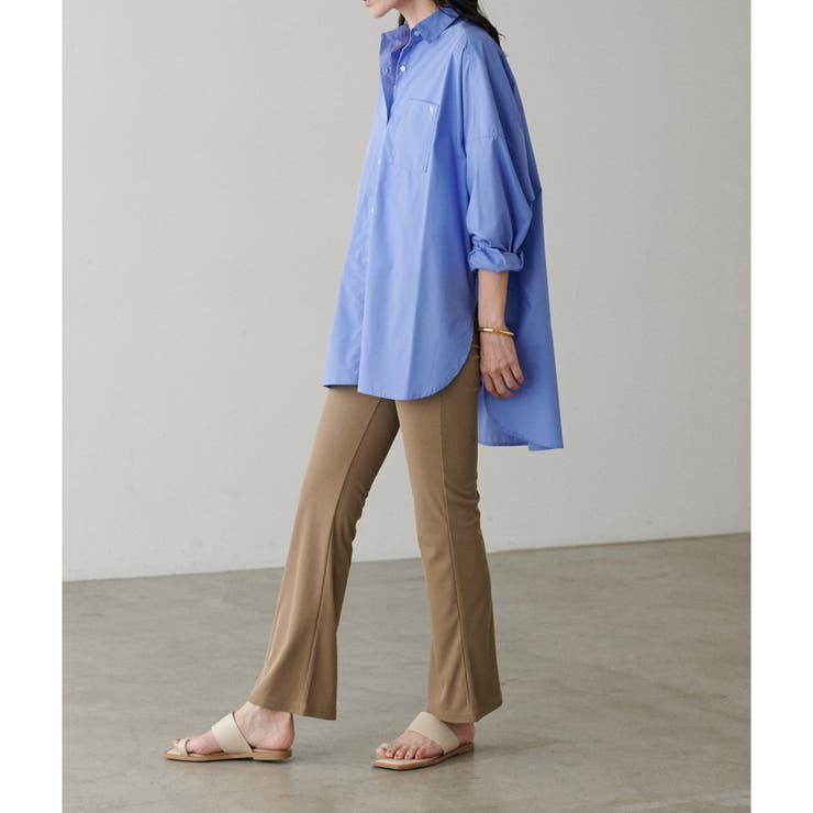 【LARUTA】美しいシルエットリブパンツ | NICE CLAUP / OLIVE des OLIVE　OUTLET | 詳細画像2 