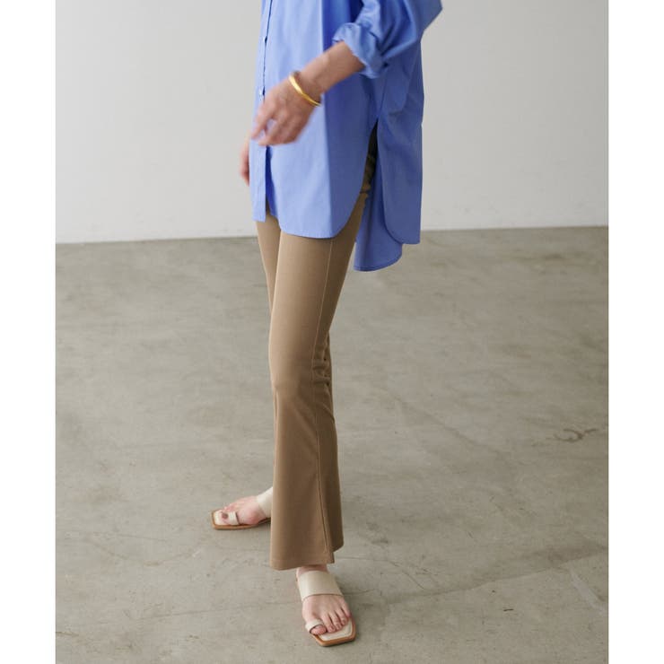 【LARUTA】美しいシルエットリブパンツ | NICE CLAUP / OLIVE des OLIVE　OUTLET | 詳細画像3 