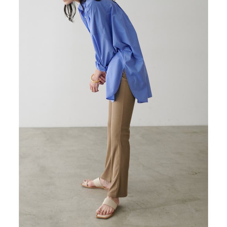 【LARUTA】美しいシルエットリブパンツ | NICE CLAUP / OLIVE des OLIVE　OUTLET | 詳細画像4 