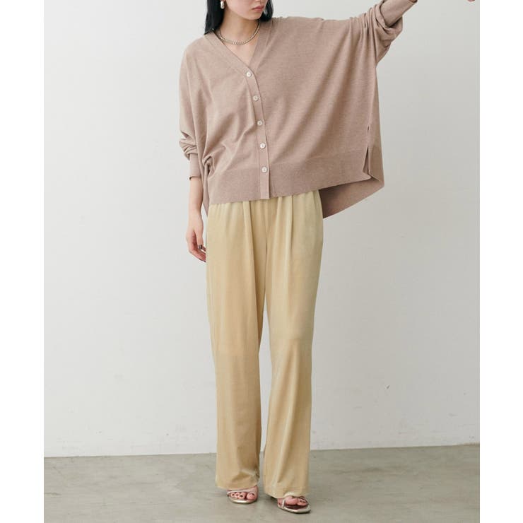 【LARUTA】サイドライン切替ベロアパンツ | NICE CLAUP / OLIVE des OLIVE　OUTLET | 詳細画像11 