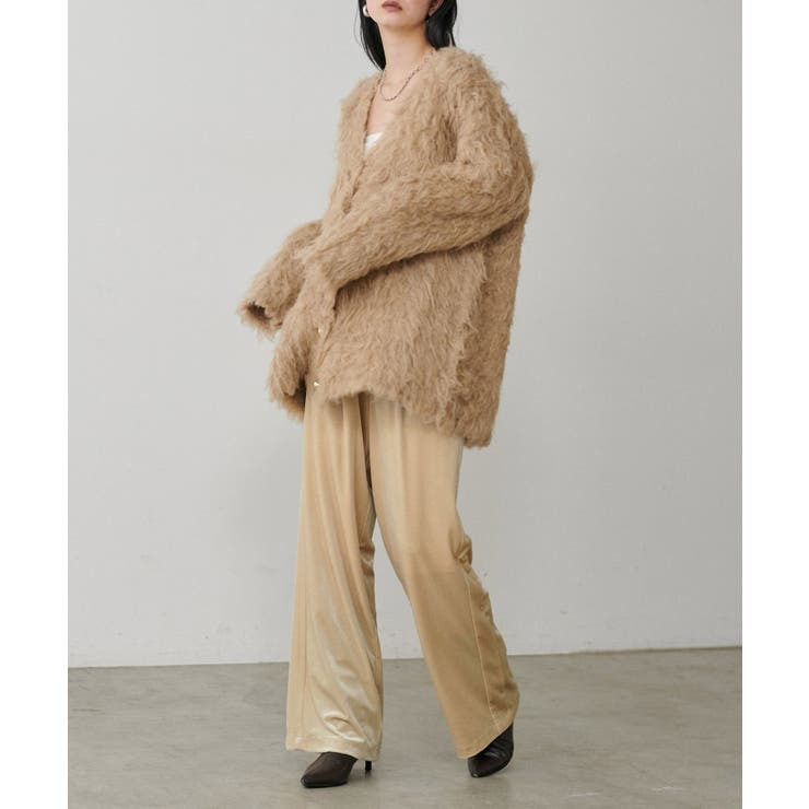 【LARUTA】サイドライン切替ベロアパンツ | NICE CLAUP / OLIVE des OLIVE　OUTLET | 詳細画像12 