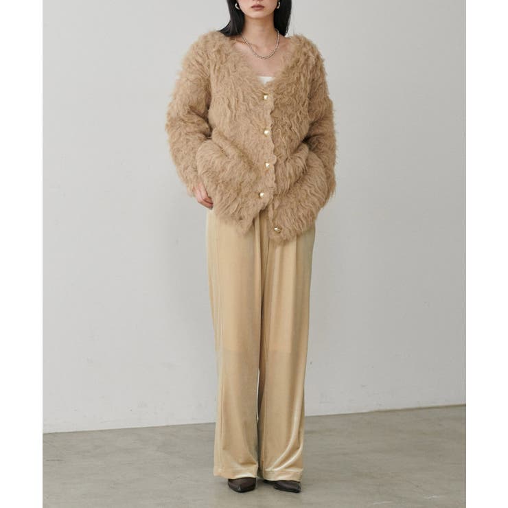 【LARUTA】サイドライン切替ベロアパンツ | NICE CLAUP / OLIVE des OLIVE　OUTLET | 詳細画像13 