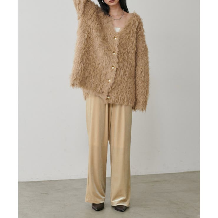 【LARUTA】サイドライン切替ベロアパンツ | NICE CLAUP / OLIVE des OLIVE　OUTLET | 詳細画像15 