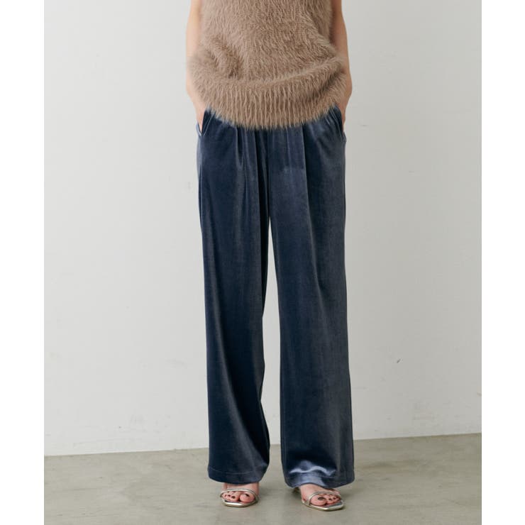 【LARUTA】サイドライン切替ベロアパンツ | NICE CLAUP / OLIVE des OLIVE　OUTLET | 詳細画像18 