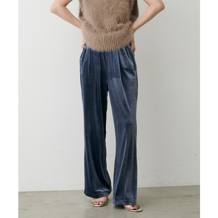 【LARUTA】サイドライン切替ベロアパンツ | NICE CLAUP / OLIVE des OLIVE　OUTLET | 詳細画像20 