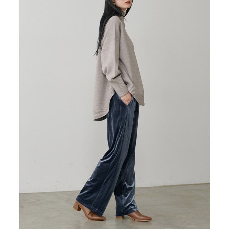 【LARUTA】サイドライン切替ベロアパンツ | NICE CLAUP / OLIVE des OLIVE　OUTLET | 詳細画像22 