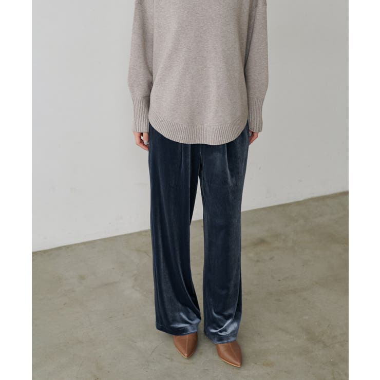 【LARUTA】サイドライン切替ベロアパンツ | NICE CLAUP / OLIVE des OLIVE　OUTLET | 詳細画像23 