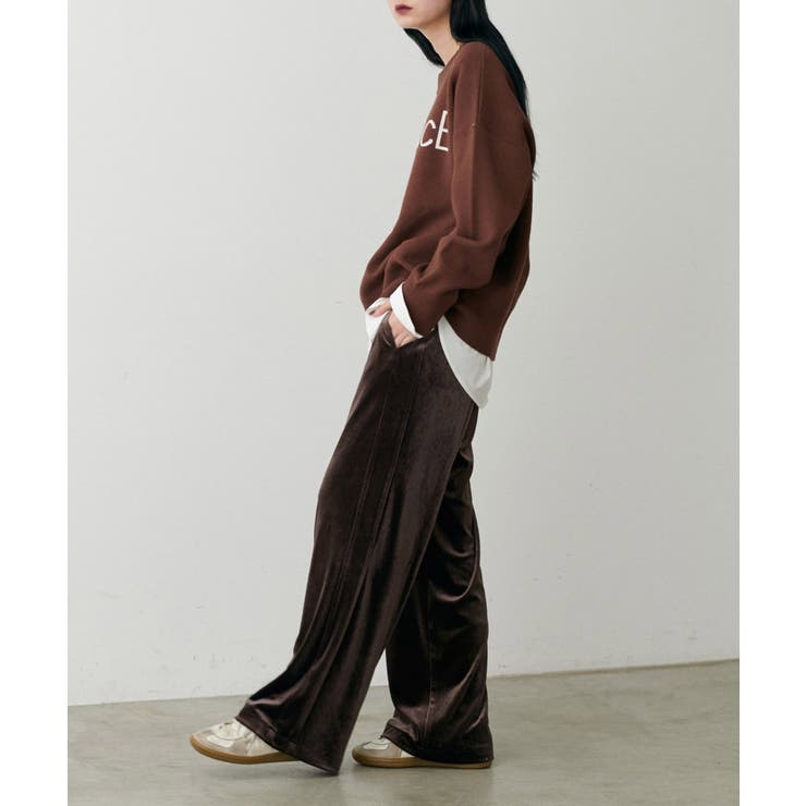 【LARUTA】サイドライン切替ベロアパンツ | NICE CLAUP / OLIVE des OLIVE　OUTLET | 詳細画像27 