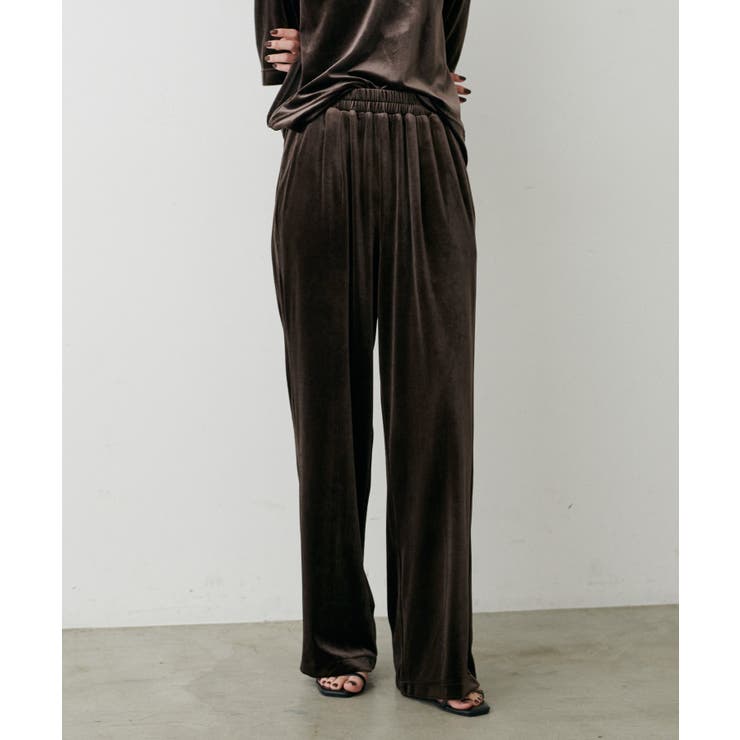 【LARUTA】サイドライン切替ベロアパンツ | NICE CLAUP / OLIVE des OLIVE　OUTLET | 詳細画像33 