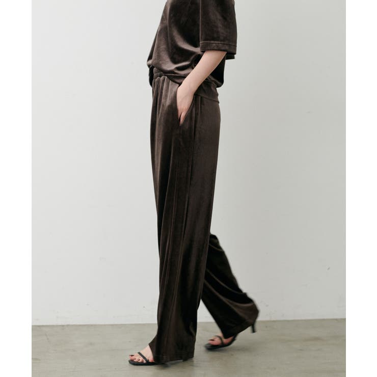 【LARUTA】サイドライン切替ベロアパンツ | NICE CLAUP / OLIVE des OLIVE　OUTLET | 詳細画像34 