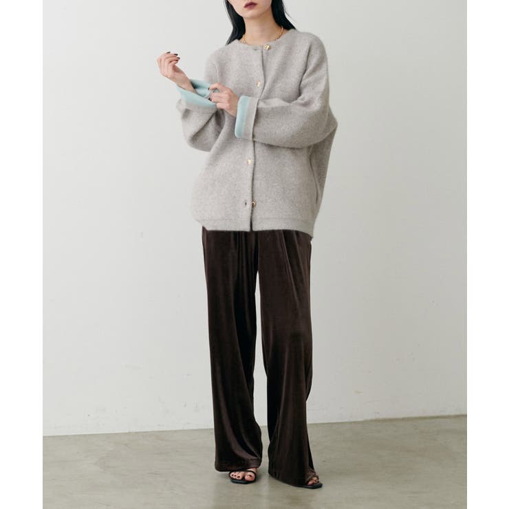 【LARUTA】サイドライン切替ベロアパンツ | NICE CLAUP / OLIVE des OLIVE　OUTLET | 詳細画像36 