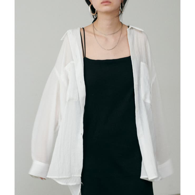 【LARUTA】シアーサファリポケット付きシャツ | NICE CLAUP / OLIVE des OLIVE　OUTLET | 詳細画像2 