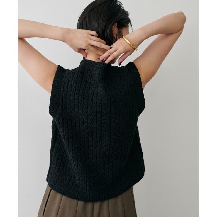 【LARUTA】モールクルーニットベスト | NICE CLAUP / OLIVE des OLIVE　OUTLET | 詳細画像8 