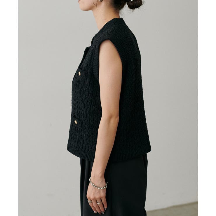 【LARUTA】モールクルーニットベスト | NICE CLAUP / OLIVE des OLIVE　OUTLET | 詳細画像10 