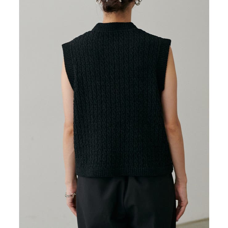 【LARUTA】モールクルーニットベスト | NICE CLAUP / OLIVE des OLIVE　OUTLET | 詳細画像11 