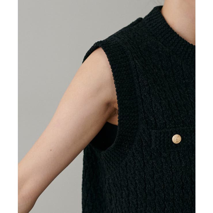 【LARUTA】モールクルーニットベスト | NICE CLAUP / OLIVE des OLIVE　OUTLET | 詳細画像13 