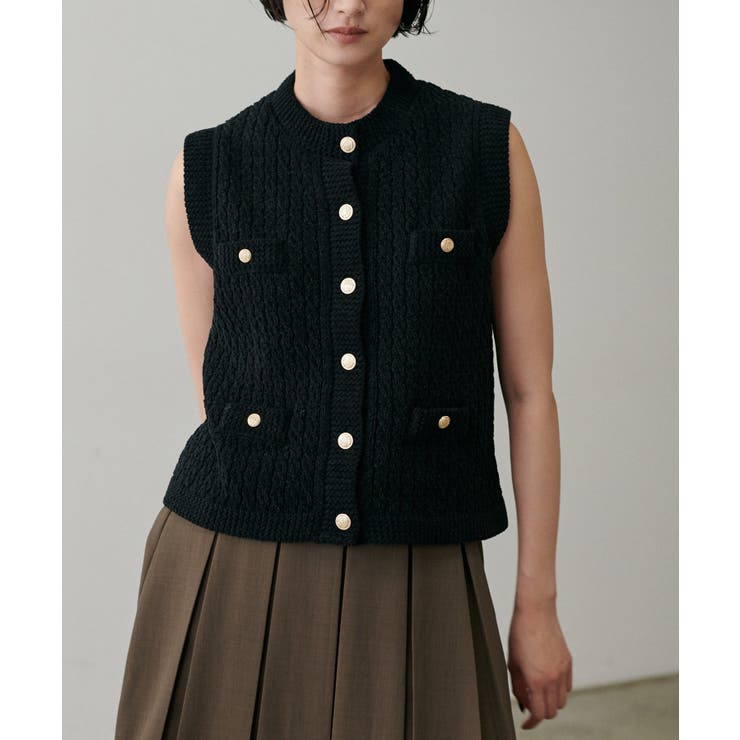 【LARUTA】モールクルーニットベスト | NICE CLAUP / OLIVE des OLIVE　OUTLET | 詳細画像18 