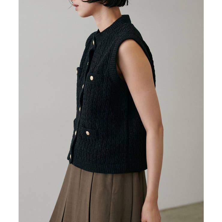 【LARUTA】モールクルーニットベスト | NICE CLAUP / OLIVE des OLIVE　OUTLET | 詳細画像19 