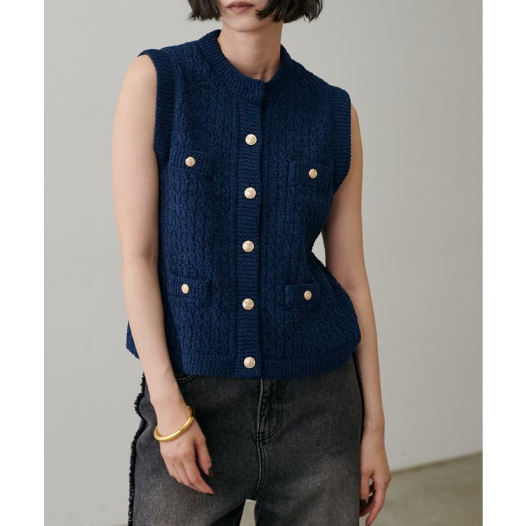 【LARUTA】モールクルーニットベスト | NICE CLAUP / OLIVE des OLIVE　OUTLET | 詳細画像22 