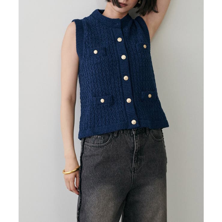 【LARUTA】モールクルーニットベスト | NICE CLAUP / OLIVE des OLIVE　OUTLET | 詳細画像26 