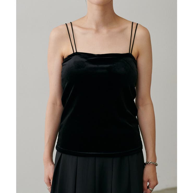 【LARUTA】カップ付きベロアキャミ | NICE CLAUP / OLIVE des OLIVE　OUTLET | 詳細画像6 