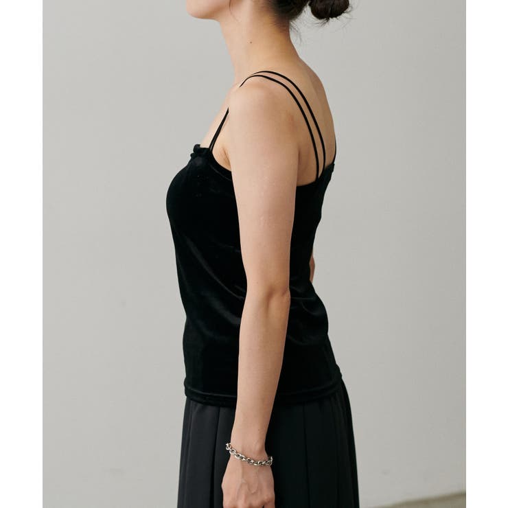 【LARUTA】カップ付きベロアキャミ | NICE CLAUP / OLIVE des OLIVE　OUTLET | 詳細画像7 